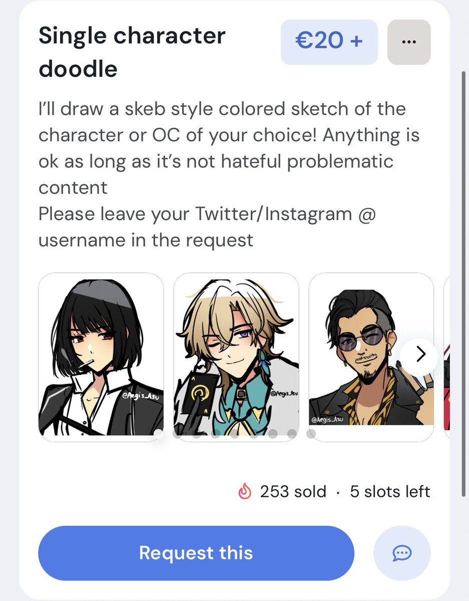 Aegis_Asu's tweet image. [Retweets appreciated!]

Hi hi! Ko-Fi doodle cms for single character and pairs are Open again! 5 slots for each! Link in replies! :D