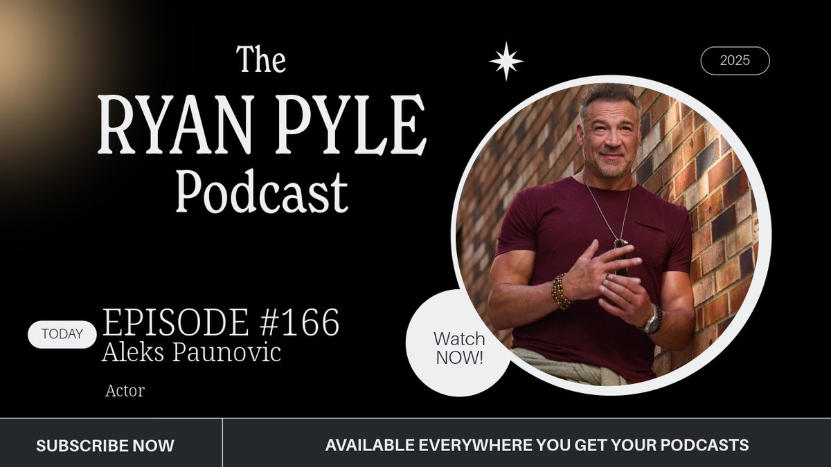 RyanPyle's tweet photo. Podcast Drop. @alekspaun and I talk about boxing, growing up in Canada and his success landing major rolls in Hollywood. Tune in. Stay a while.

LINK: https://t.co/grrfCg9aQb https://t.co/8IdJtk8x0J