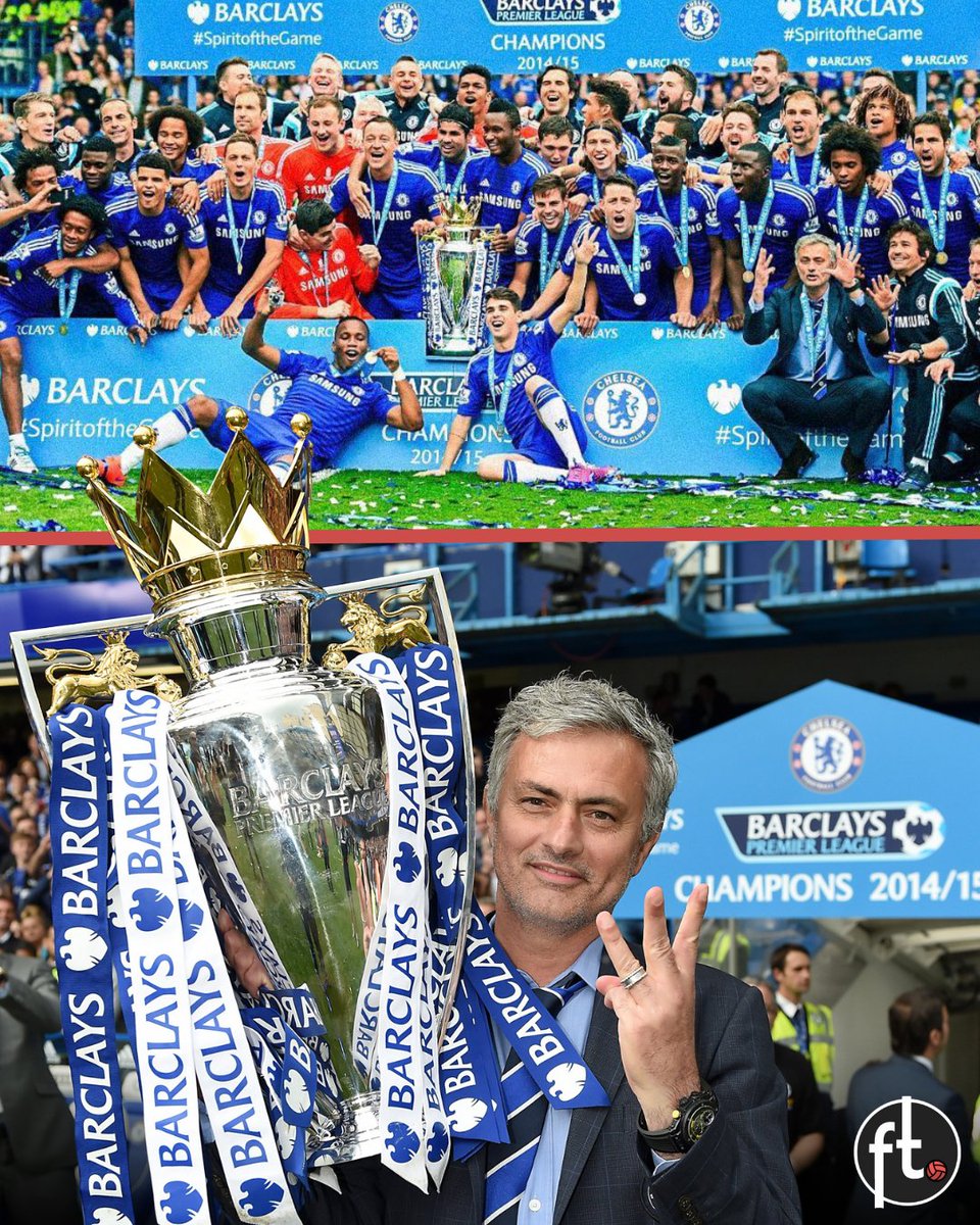 Footballtweet's tweet image. 🔝🏆 Chelsea won the Premier League title in 2014/15 whilst being TOP OF THE TABLE from Matchday 1 to Matchday 38.

That achievement isn't spoken about enough. What a side. What a manager. 

José Mourinho is truly the Special One. ☝️