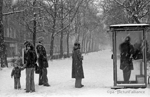 Winter in East Berlin, 1980s.