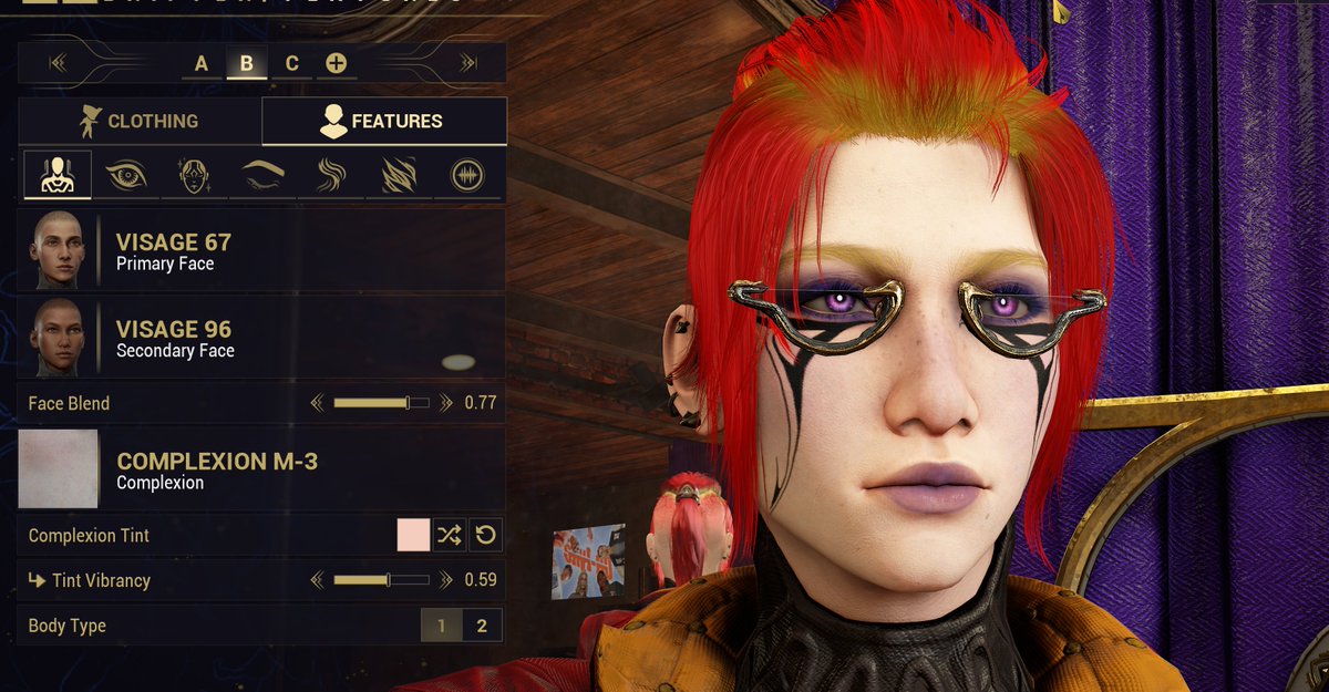 CrowePerch's tweet image. love how my drifter turned out, decided to go with glasses cause it just fit the new face better imo