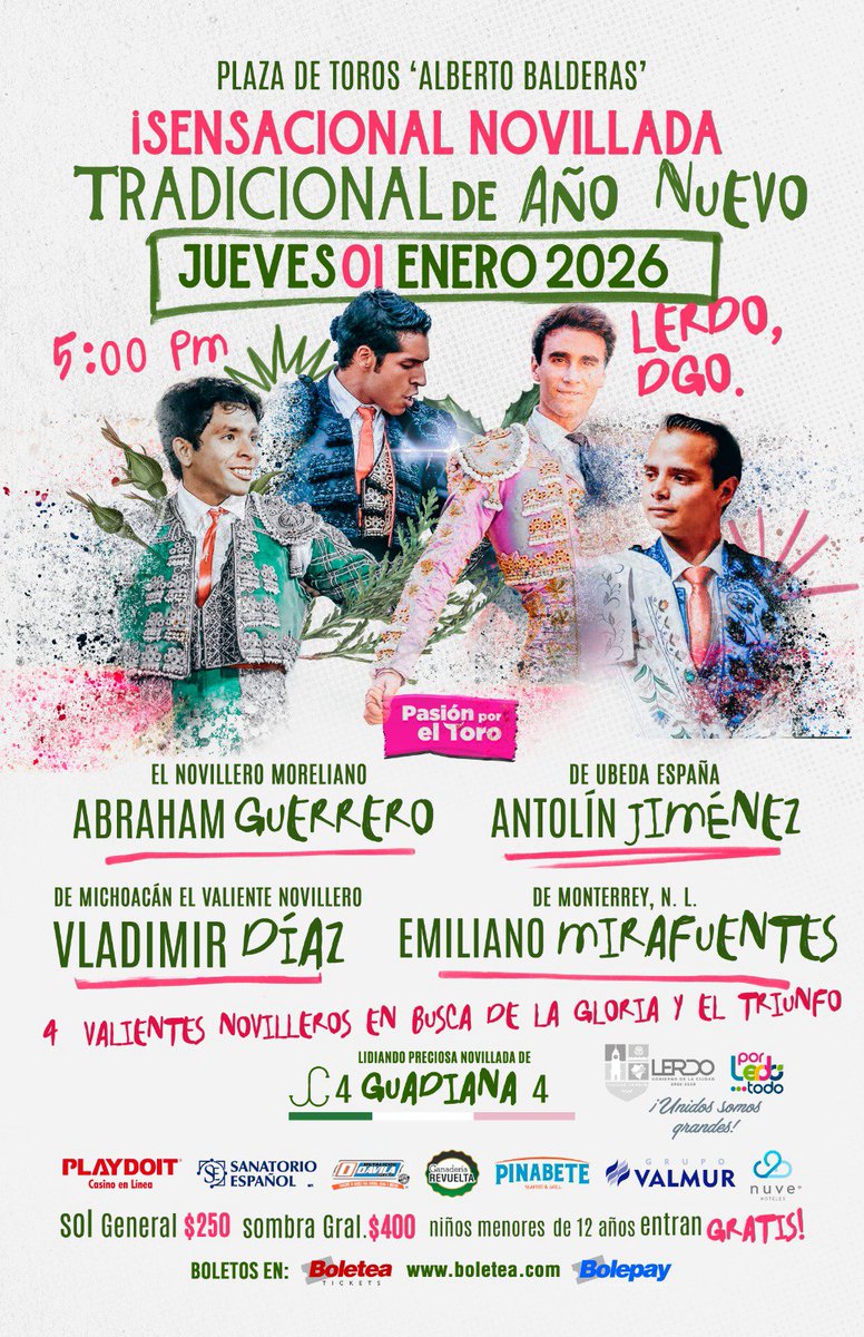 Se dan a conocer dos carteles para Durango...