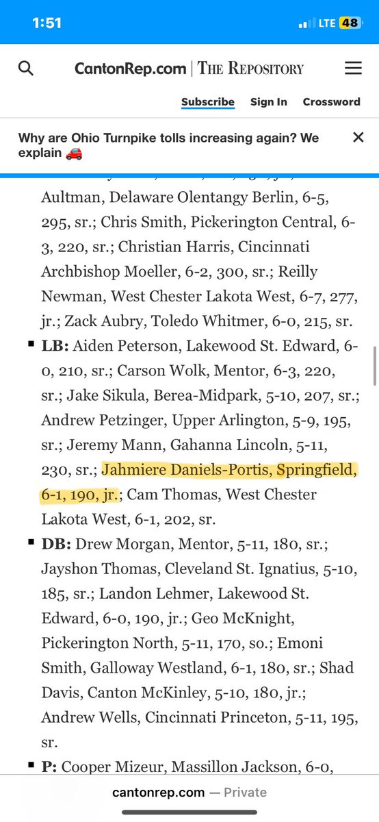 Congrats and blessed to be named to the Division 1: 2nd Team All-State! Truly humbled and grateful for the recognition!!! 

<a href="/moedouglass7_sr/">Maurice Douglass Sr</a> <a href="/ConleySmoot/">Conley Smoot</a>