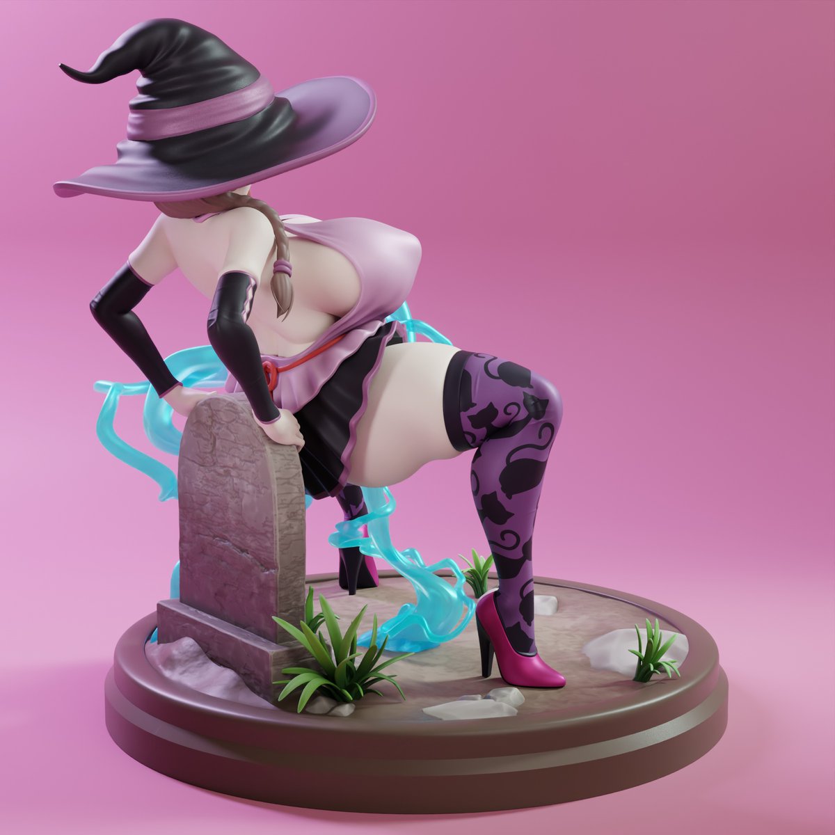 kitnoart's tweet photo. Hello! "Naughty Witch - Halloween (2025)" - is now available on Cults3D! https://t.co/qMGxJ5Kzg0 #anime #hentai #nsfw #lewd #naughty #waifu #witch #halloween #nsfw https://t.co/wa9pBpb3n2
