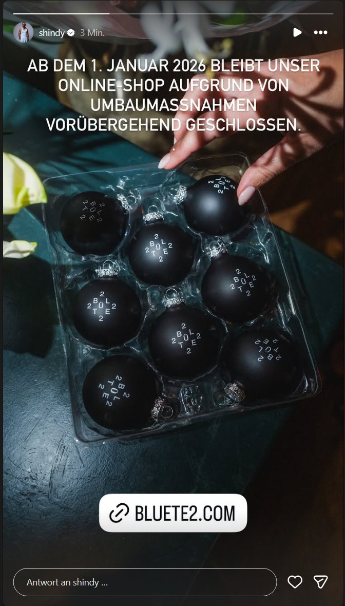 Shindy ist endlich back mit wichtigen News und klärt seine Fans wie zu erwarten pünktlich und umfassend über das Release von BLÜTE2 auf