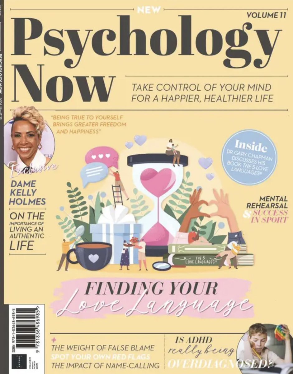 Back in October, I had the absolute insane privilege of getting to interview <a href="/DrGaryChapman/">Dr. Gary Chapman</a>, author of The 5 Love Languages. You can find my article in Psychology Now Volume 11 💕#lovelanguages #garychapman #bookazine