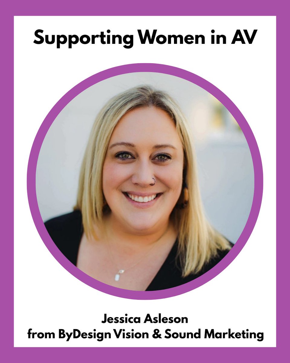 WomenInCT's tweet image. We’re celebrating Jessica Asleson for #AVHerStory. She strengthens market presence with smart marketing, events, and a real understanding of what dealers + vendors need building trust, connecting the right people, and making sure everyone feels supported.  #WomenInAV #WinCT