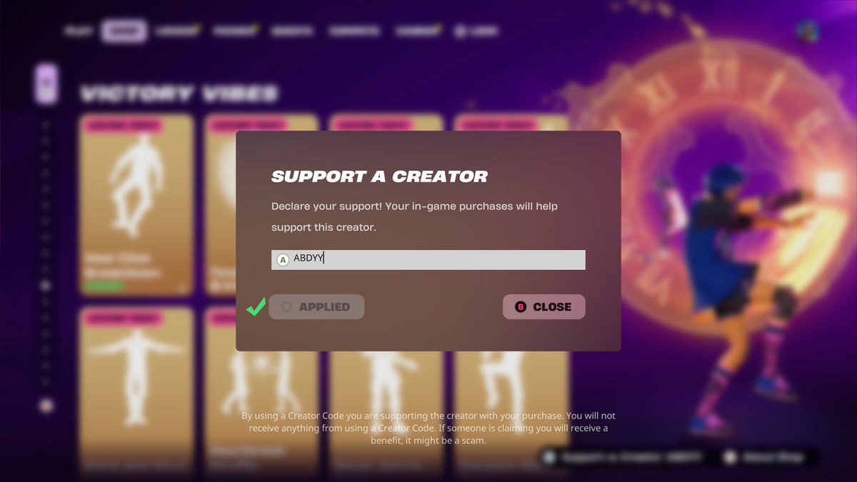 ✨ Manage to get the Timeless emote using <a href="/abdxlhxsxxb1/">Abdyy</a> SAC Code, I'm a big fan of The Weeknd so I had to snag it before it left the shop today! ✨