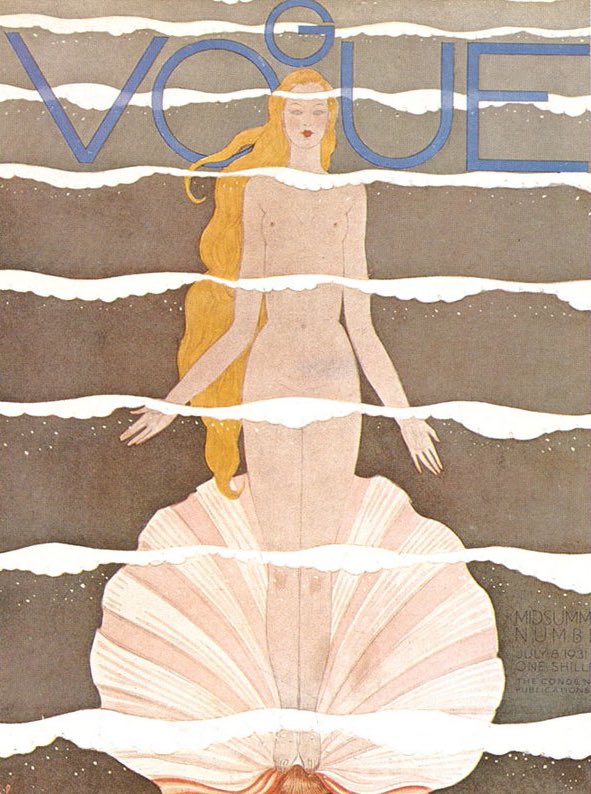 vogue cover illustrations by eduardo garcia benito &amp; georges lepape, 1933 &amp; 1931