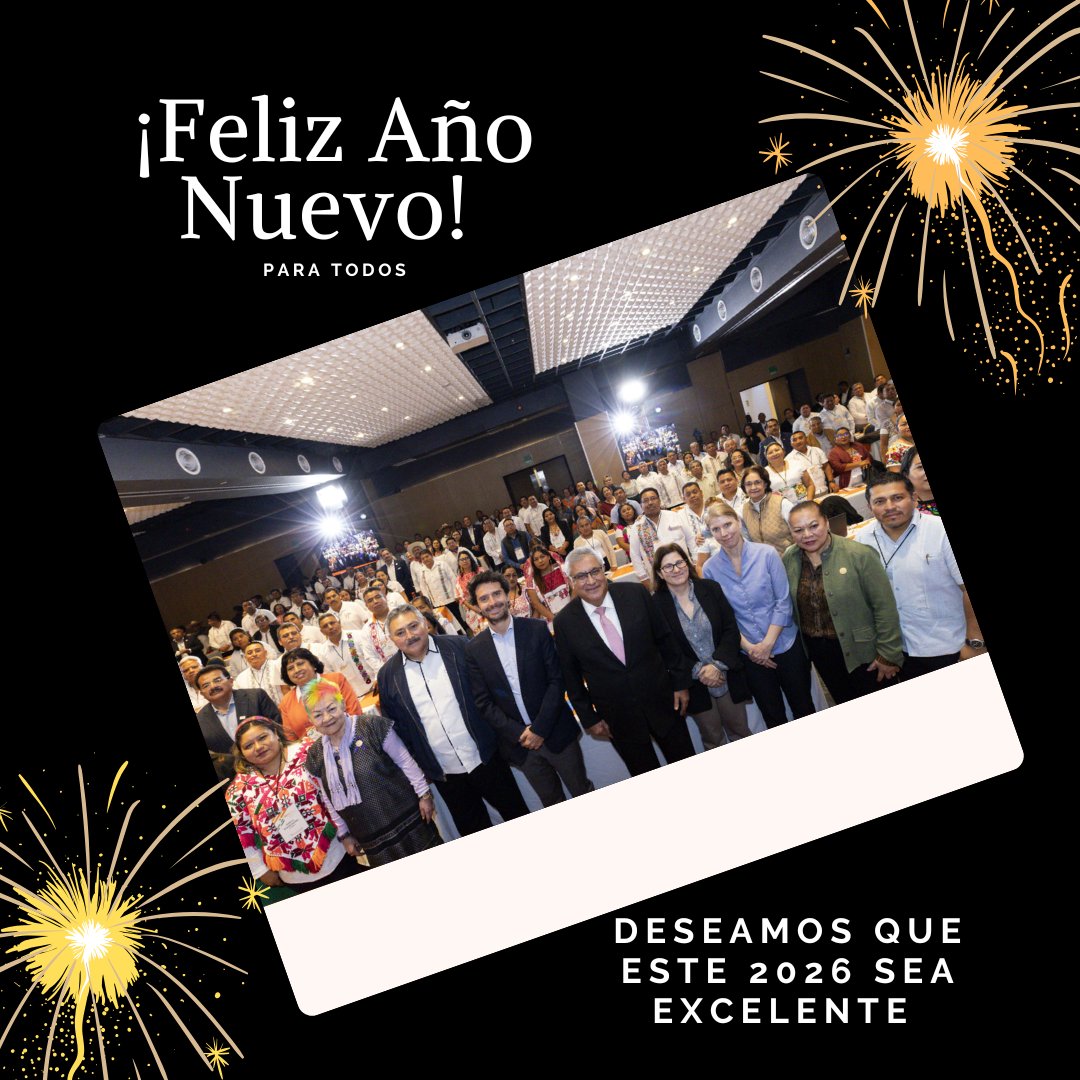 La Secretaría de Investigación y Desarrollo Cultural Indígena Desea Para Todos Ustedes un Grandioso Inicio de Año.

¡Éxito y prosperidad!