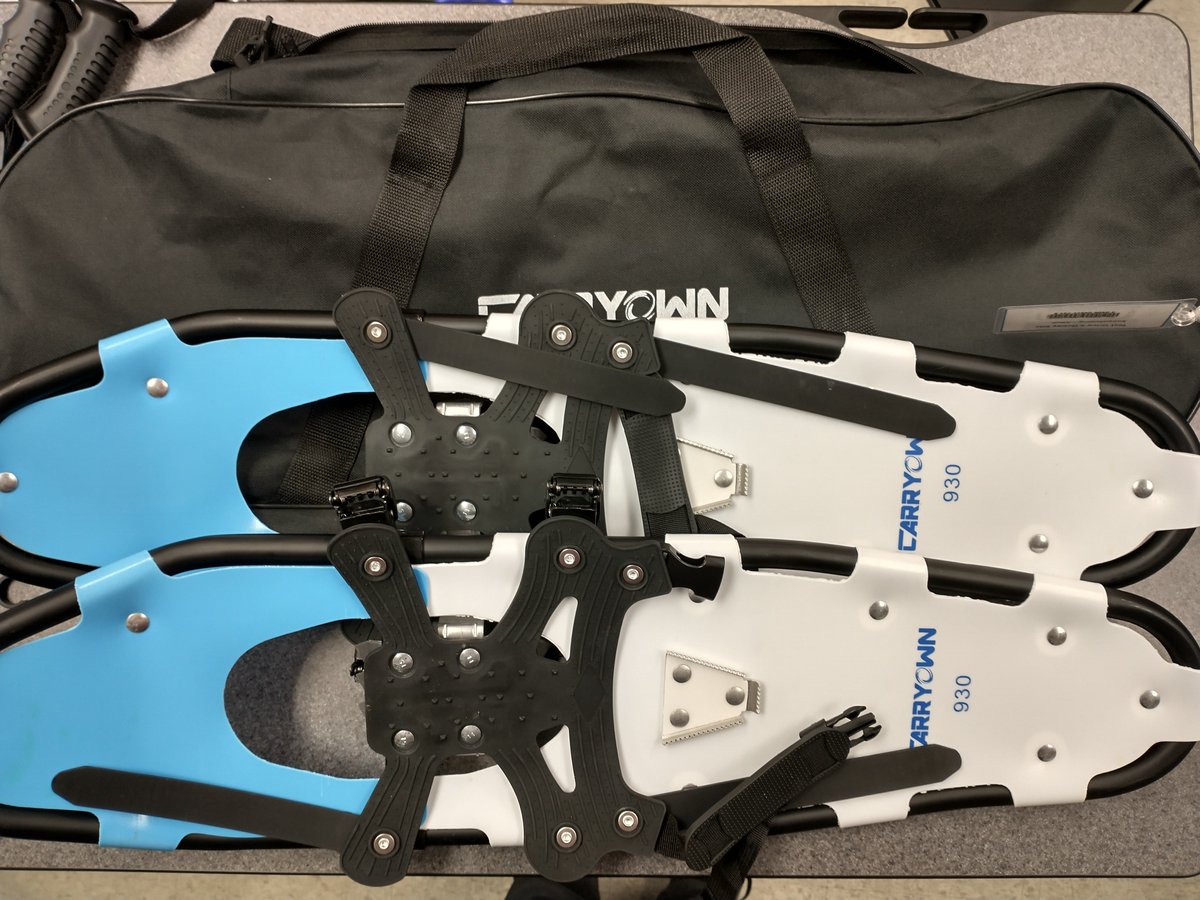 Did you know we rent out snow shoes? We have 2 adult sets, 1 teen set, and 1 children set. Place them on hold using the TRACapp, or stop by, or give us a call.