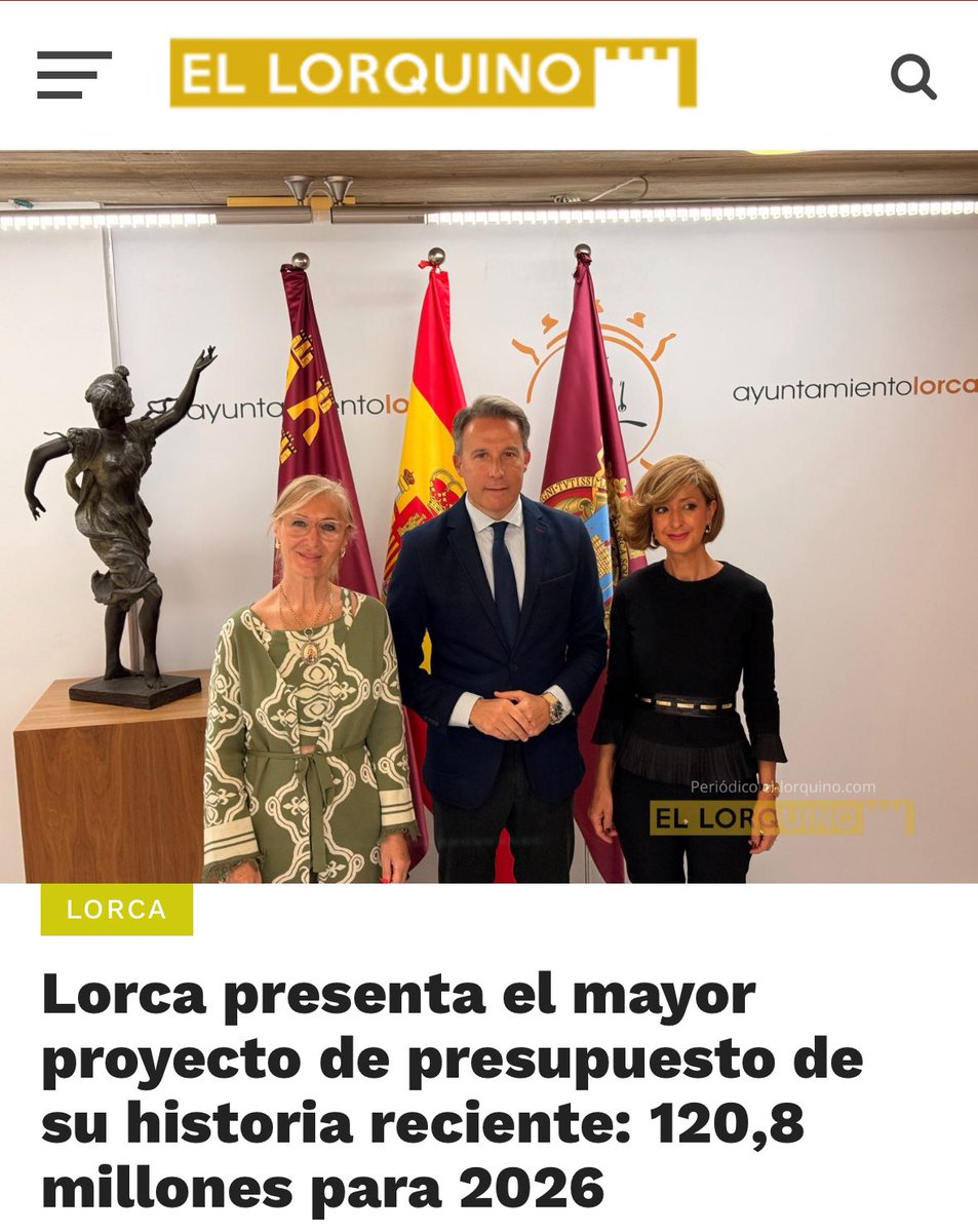 💪🏼🔵 💰 𝗣𝗿𝗲𝘀𝗲𝗻𝘁𝗮𝗺𝗼𝘀 𝗲𝗹 𝗺𝗮𝘆𝗼𝗿 𝗽𝗿𝗲𝘀𝘂𝗽𝘂𝗲𝘀𝘁𝗼 𝗱𝗲 𝗹𝗮 𝗵𝗶𝘀𝘁𝗼𝗿𝗶𝗮 𝗱𝗲 𝗟𝗼𝗿𝗰𝗮. 

🔵 𝗧𝗿𝗲𝘀 𝗮𝗻̃𝗼𝘀, 𝘁𝗿𝗲𝘀 𝗽𝗿𝗲𝘀𝘂𝗽𝘂𝗲𝘀𝘁𝗼𝘀

🔵 CUMPLIMOS CON LORCA