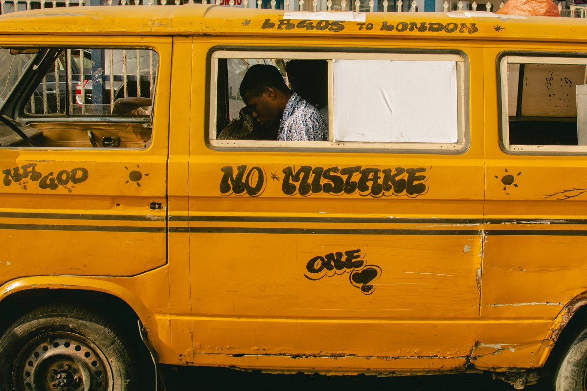 Lagos Danfo buses.

Made in Lagos.