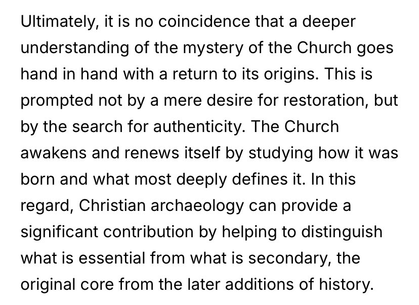 Pope Leo showing that true reform in the Church always means a return to its origins.