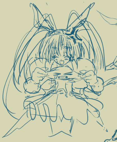 僕が書いた絵です、 3月に描いたイラストと直接タブレットで描く絵について思ったこと