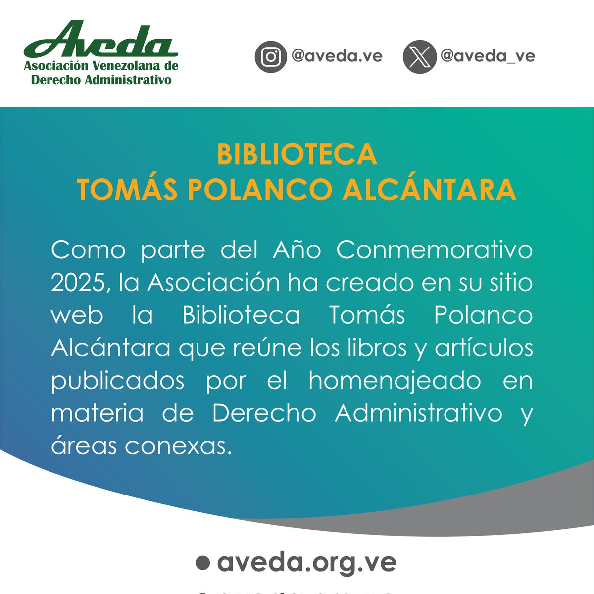 Biblioteca Tomás Polanco Alcántara, creada por AVEDA como parte del Año Conmemorativo 2025.