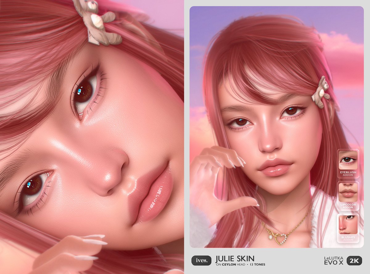 KawaiiFeedSL's tweet image. IVES Julie Skin @ Access〡Taxi: maps.secondlife.com/secondlife/ACC…
#SecondLife #IVES #Access #slevent #slcontent #KawaiiFeed