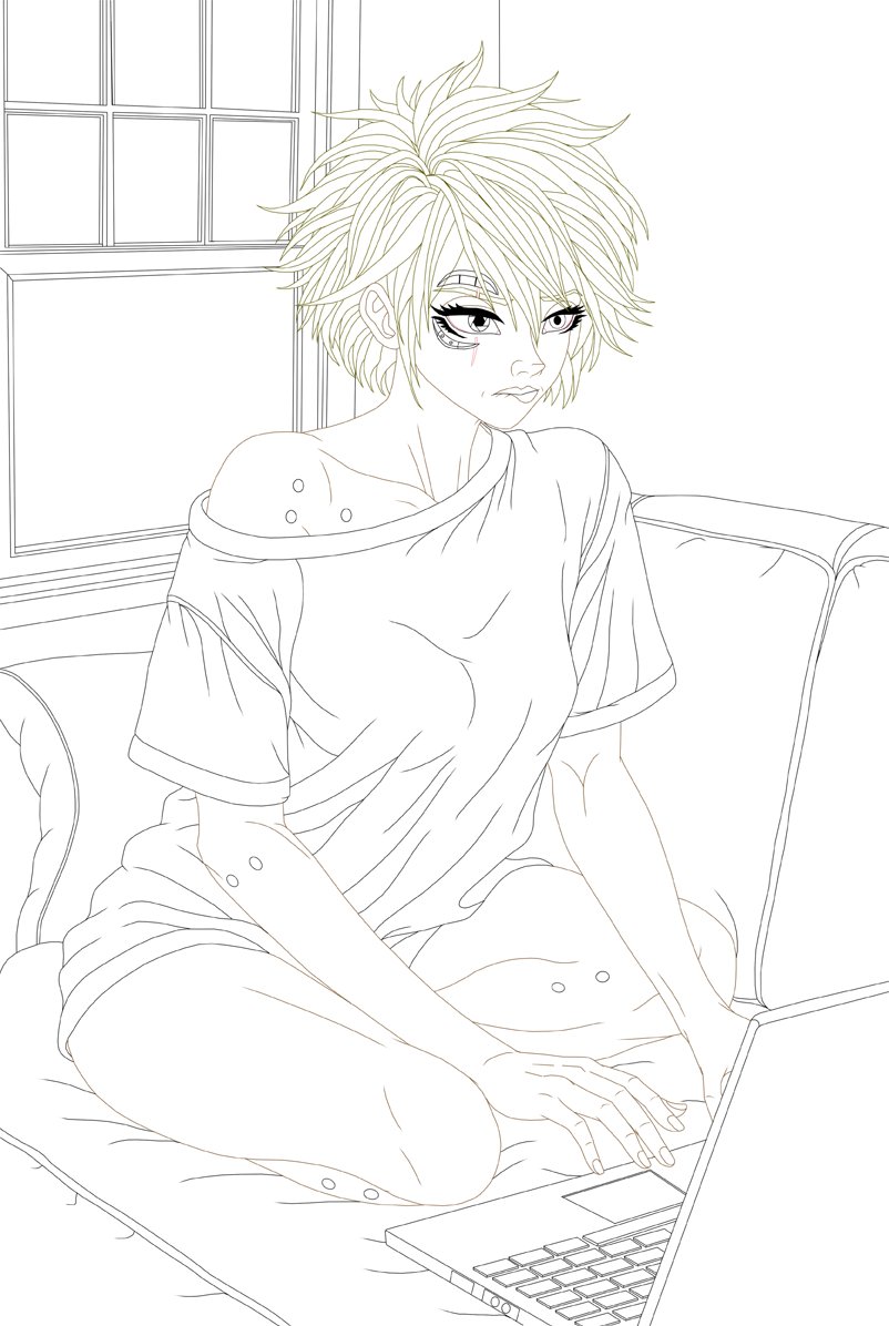 I think I was channeling the journalist gal from Black Magic M66 sketching this one up