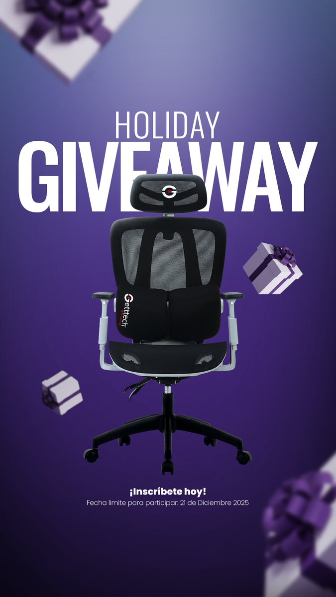 Cerramos el año: estamos regalando una silla ergonómica 🎮💜
¿Quieres entrar al sorteo? Fácil:
👉 Ve a nuestro Instagram y sigue las instrucciones del post.
Es rápido y allá es donde cuenta tu registro.
El ganador se anuncia el 22 de diciembre.
Corre a IG y participa. 💜