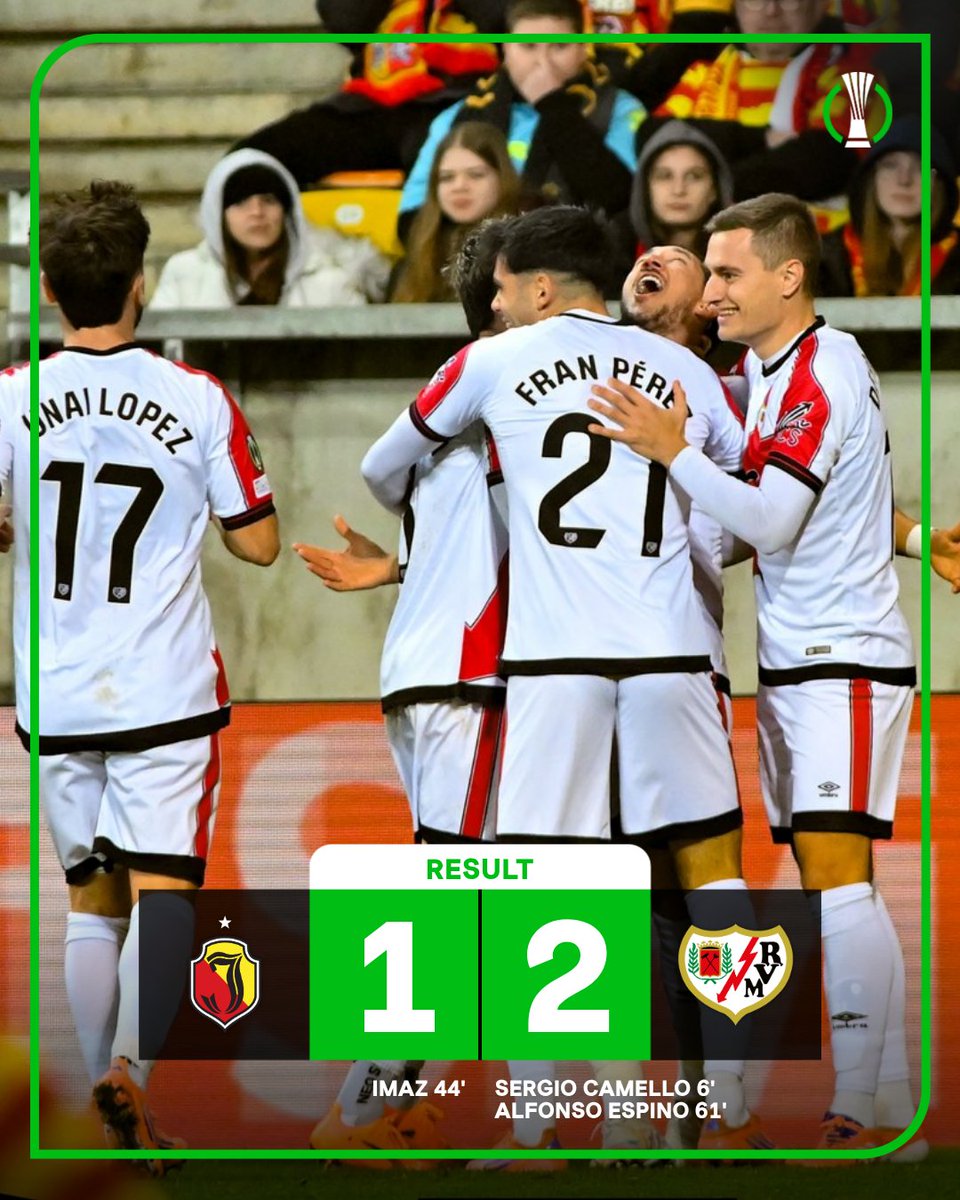 Rayo Vallecano victorious in Bialystok 💪

#UECL