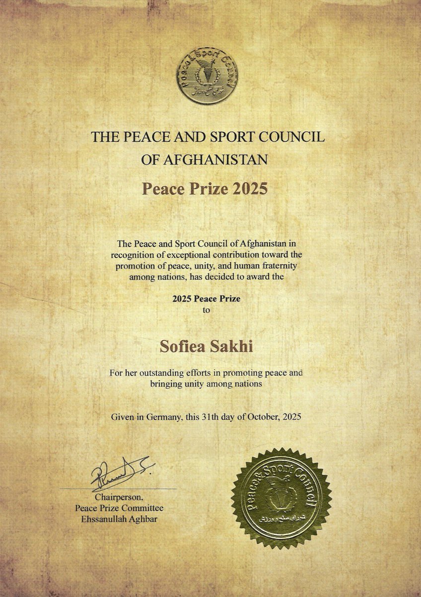 PEACE & SPORT COUNCIL OF AFGHANISTAN tweet media