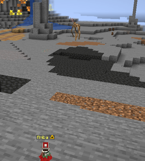 Our Vacationers are up to, and seeing, some interesting things this season ❄️ ✨

So far… puppies! crystals! gingerbread men… locked up? and….. altars………. 

 #HolidaySMP