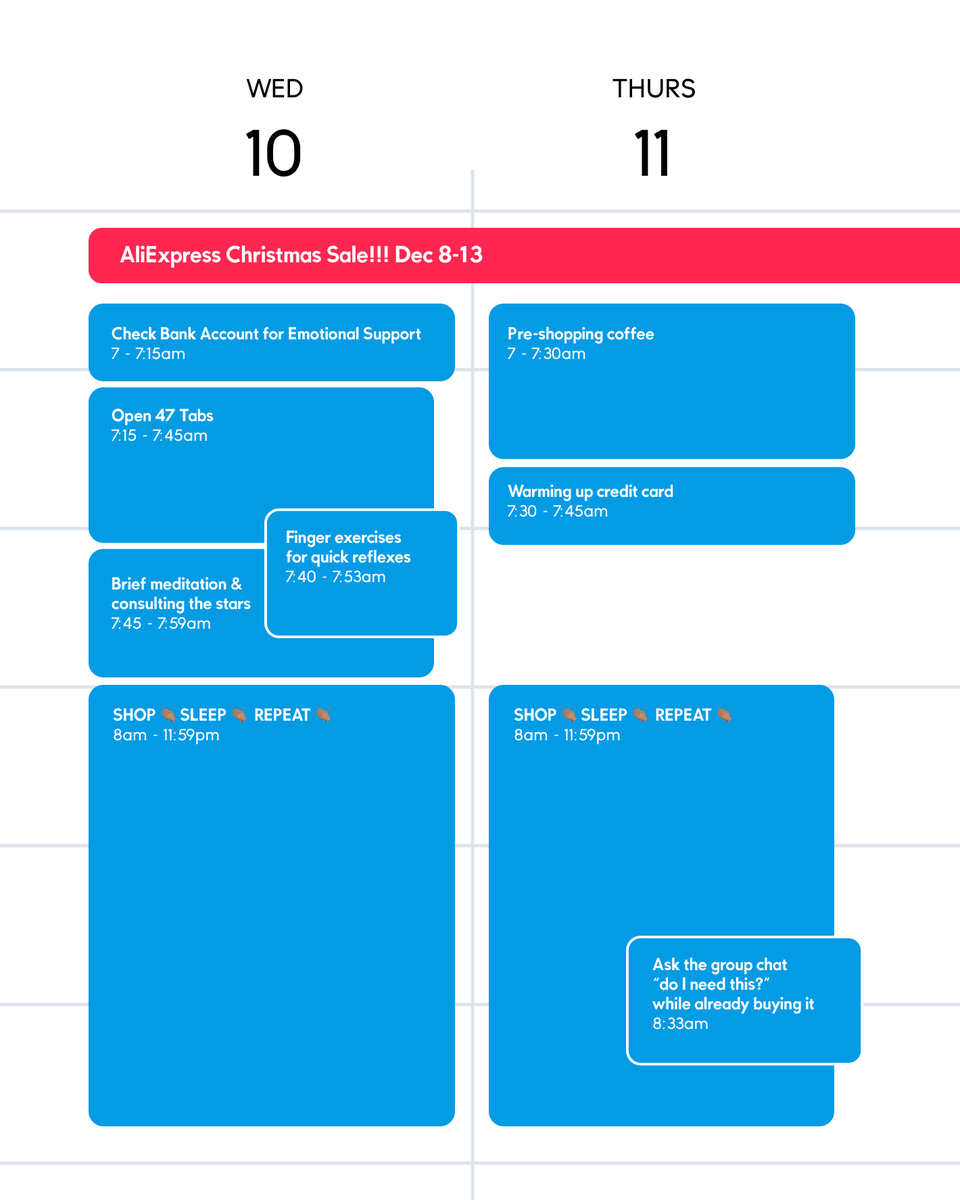 I can’t…I’m BOOKED!