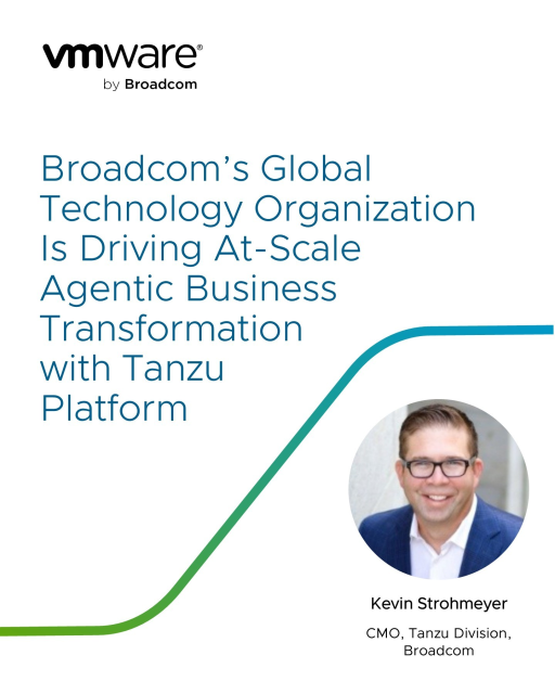 PCgeek2009's tweet image. VMware Tanzu software is powering @Broadcom 's internal AI coding transformation. 🚀 Broadcom’s Global Technology Organization is using @VMwareTanzu Platform deployed on VCF to lead an at-scale, agentic business transformation. See the story: dy.si/Vssm6J2