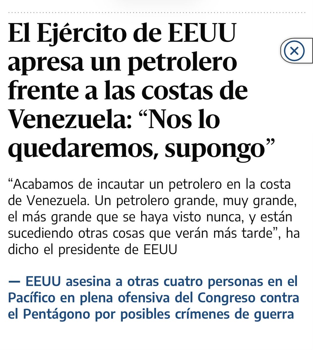 - Luchamos contra el narcotráfico de Venezuela
- Os queréis quedar con el petróleo de Venezuela
-¡Que no, que el narcotráfico!
- 👇🏼👇🏼👇🏼👇🏼👇🏼