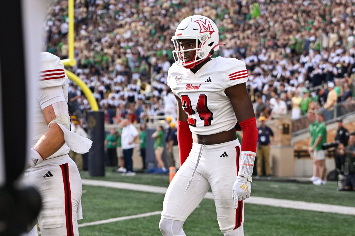 247SportsPortal's tweet photo. Miami (Ohio) CB Mychal Yharbrough plans to enter the portal, @JonM_Salter and @josephtimpanodm tell @chris_hummer and @mzenitz. 

He posted 37 tackles and 3 passes defended this year in 591 snaps this season. 

https://t.co/ulaGnRObxM https://t.co/SkLv4xozqj