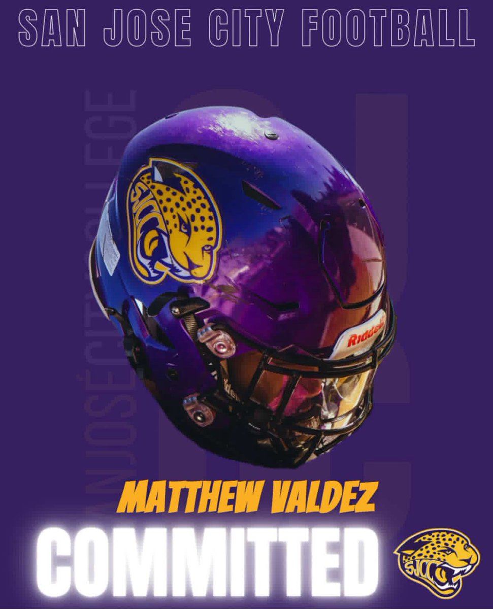 Following a long journey - rehab, setbacks, growth, and this past season; I’m blessed to be able to commit to San Jose City College. Thank you to my family, teammates, and coaches for helping me get here! 🐆 #AGTG <a href="/Joser_99spd/">Coach Jose</a> <a href="/coachTjones2/">Coach Jones</a> <a href="/CoachMBird/">Coach Michael Bird</a> <a href="/jaimesal72/">Jaime Saldivar</a> <a href="/CoachBJones/">Bryan Jones</a>