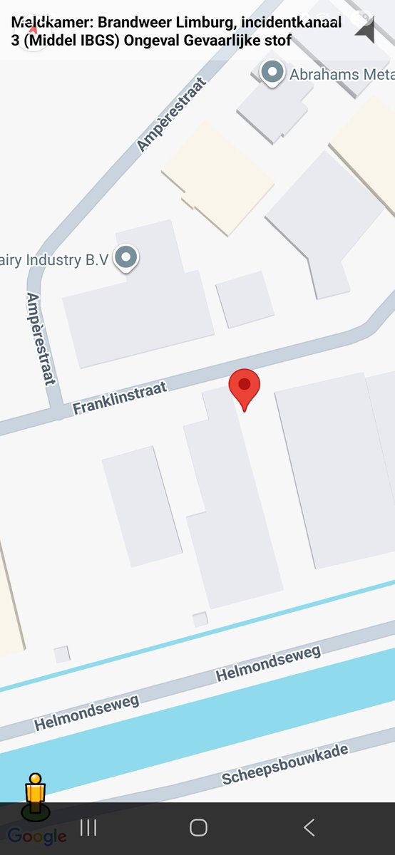 Ongeval met gevaarlijke stof binnen in Weert