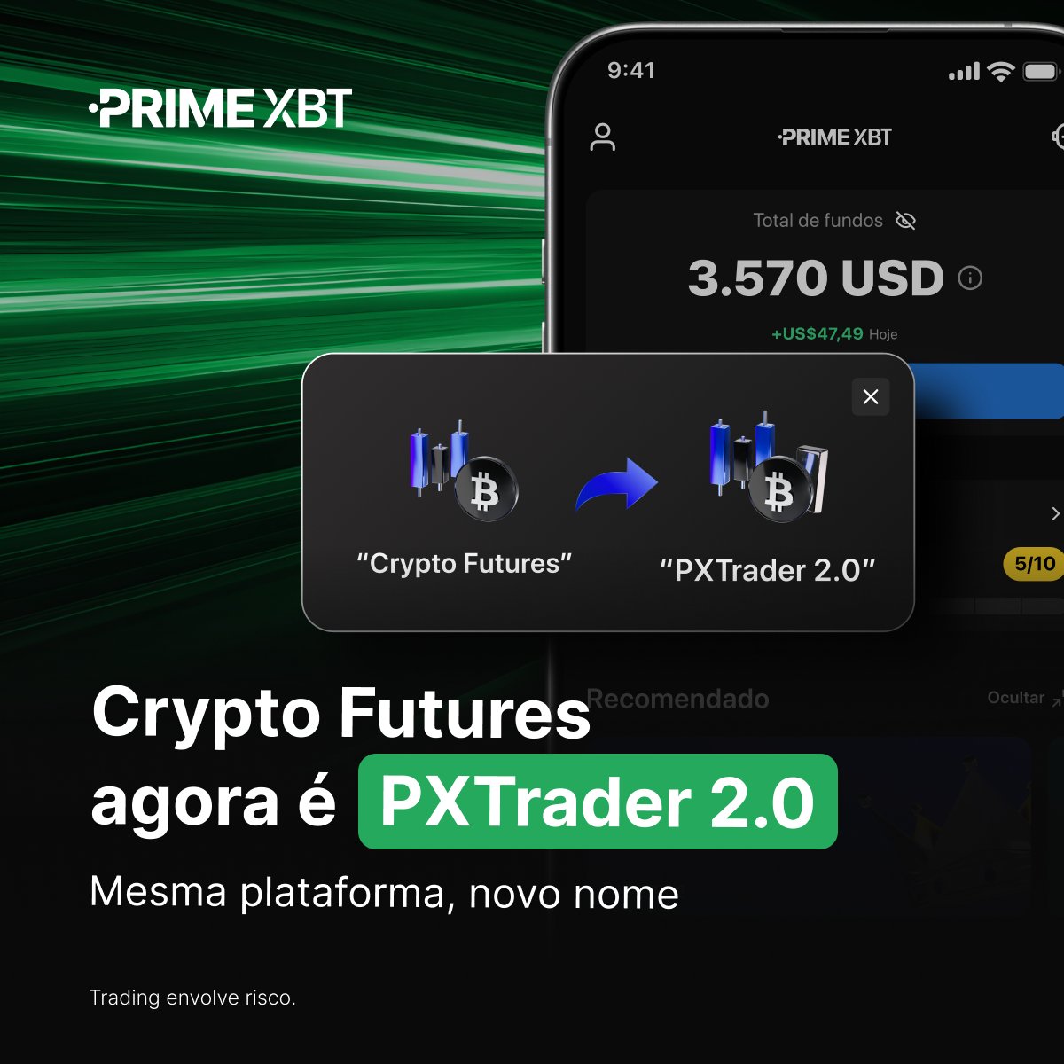 🔥 Conheça o PXTrader 2.0: o novo nome do Crypto Futures.
Mesma plataforma. Mesmos saldos. Zero interrupções.
Essa mudança marca o início da nossa transição para um hub unificado de multiativos.

➡️ Comece a negociar: eng.primexbt.com/42b0dWh

#PrimeXBT #EmpoweringTraders