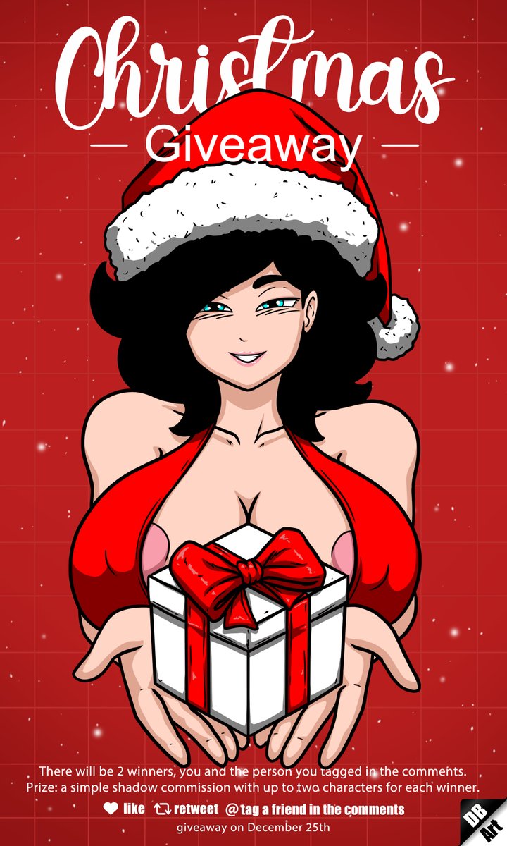 ✨🎁Christmas Giveaway 🎁✨
Two winners! You AND the person you tag will have a chance to winn a comission (both simple shadow) 
to enter this giveaway you'll need to: 
·Like this post 
·Share it 
·Tag who you want to win with you 
Giveaway on December 25th.