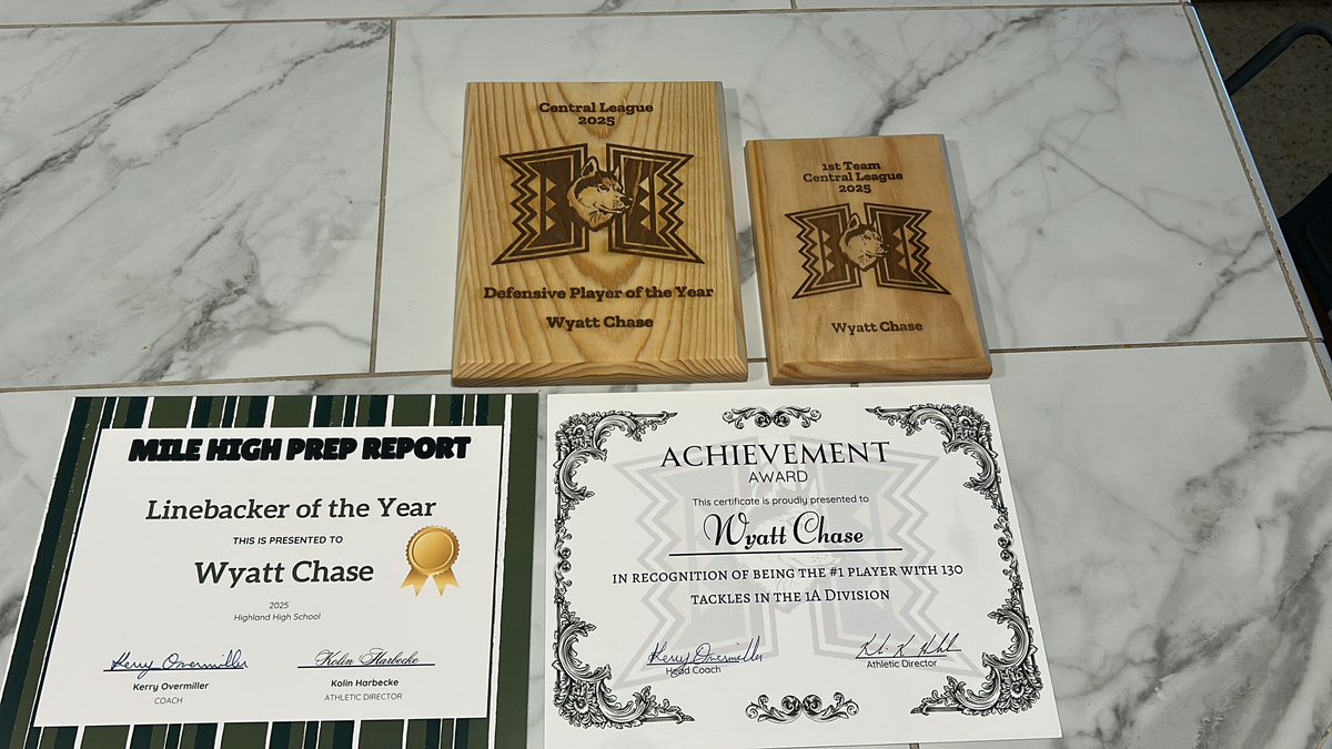 I would like to thank all my amazing coaching staff and every that has supported me over this season helping me set a record of tackles at my school!! As well as <a href="/MileHighPreps/">MileHigh Prep Report</a> for giving me linebacker of the year!