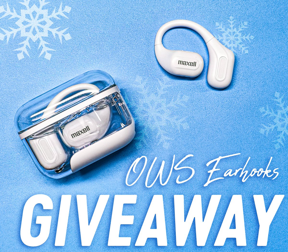 Want to win some Earhooks for the Holidays?? 🎁✨

Then enter our #GIVEAWAY,  by doing the following : 

 1. Follow <a href="/MaxellCorp/">MaxellCorp</a>

2. Repost this Giveaway

3. Tag a Friend in the Comments  

Giveaway ends December 24th,  at 11:59pm 🎅🍪🦌✨