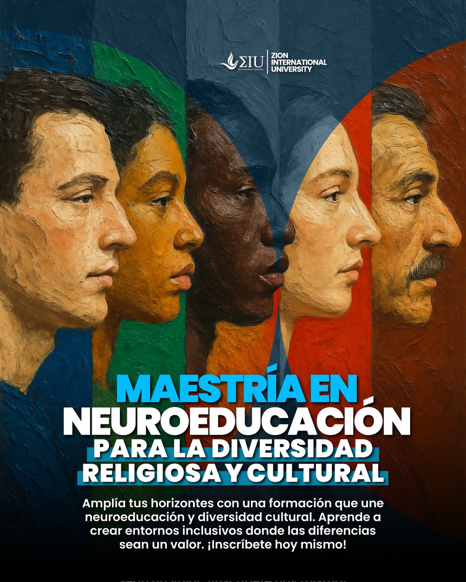 🧠🌍 Fortalece tu mirada educativa desde la diversidad.
Maestría en Neuroeducación para la Diversidad Religiosa y Cultural.

🔗 Inscríbete: forms.gle/9K5LUahuAzEauR…