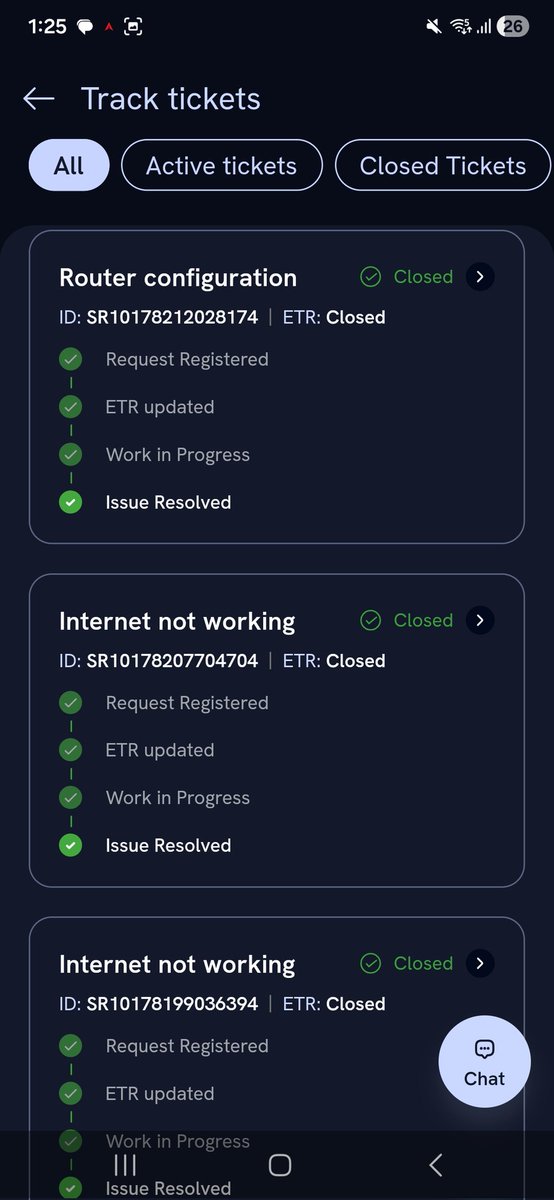 arbaazzhussain's tweet photo. @ACTFibernet
 Same issue raised 3 times, same ticket closed 3 times without any fix. Stop marking things “resolved” when they’re clearly not. Fix it properly this time. https://t.co/W5UjqWmBdB