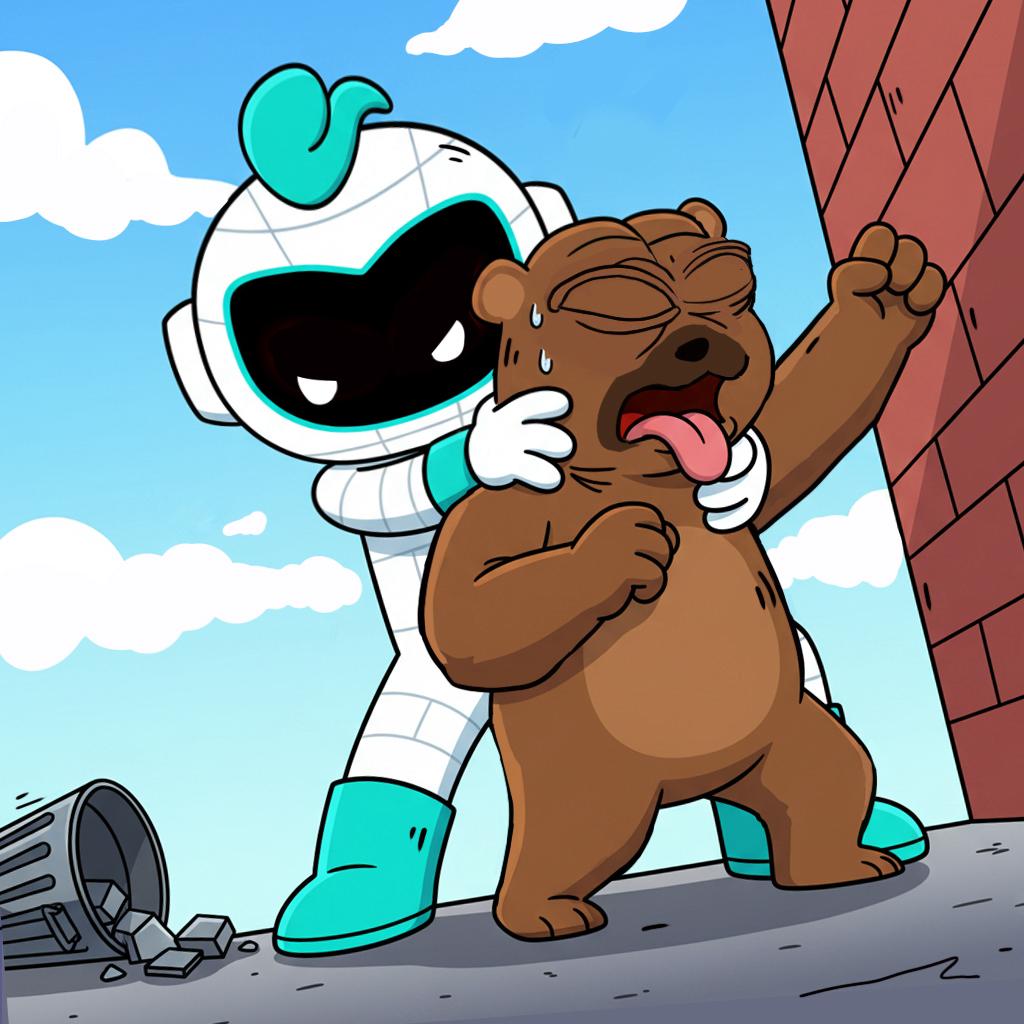 Bear season is over 🐻

Toby’s escorting him to the exit.