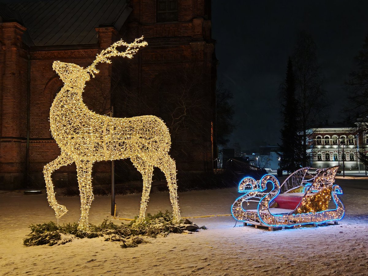 Jyväskylän Kirkkopuiston joulu.