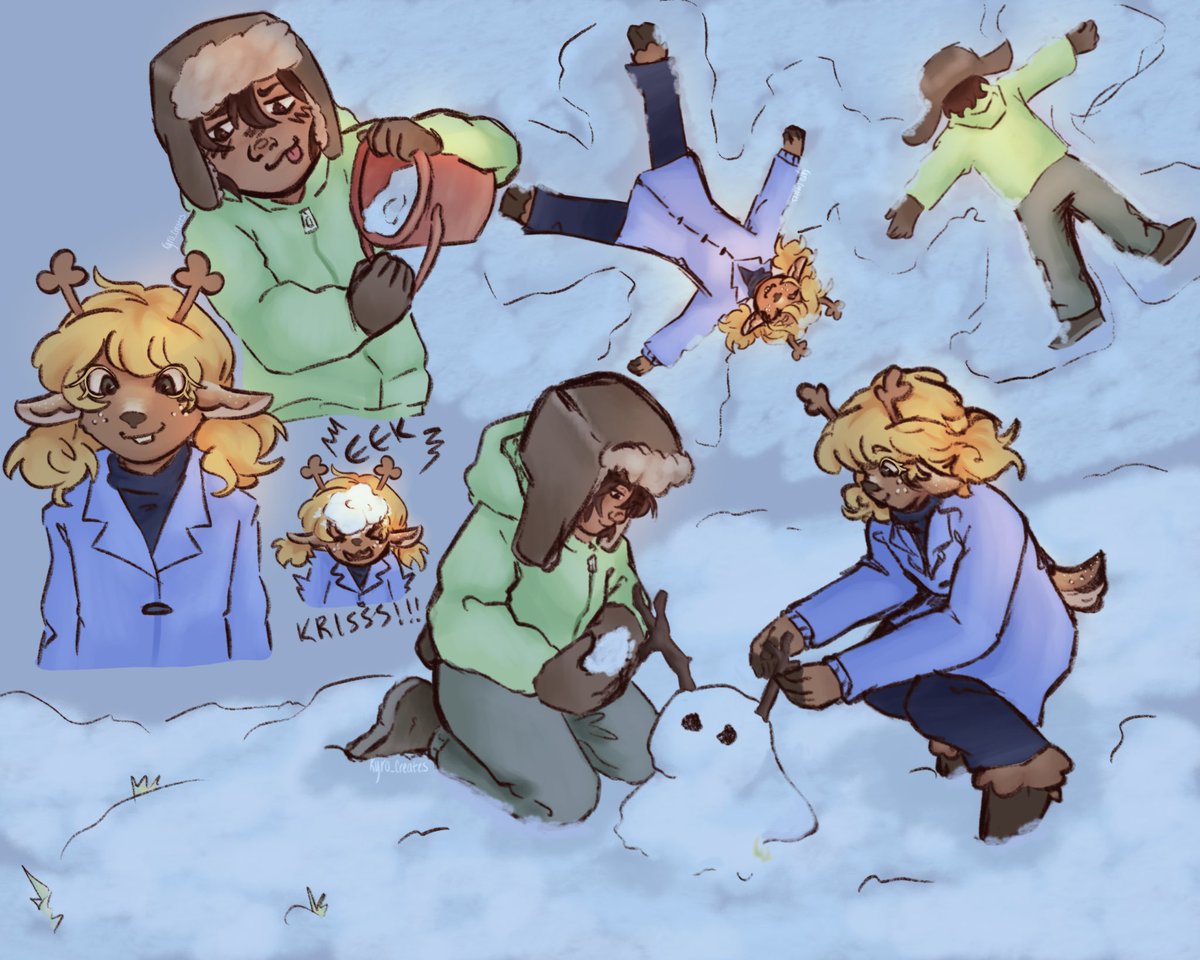 Something keeps possessing me to draw them... #DELTARUNE #kriselle