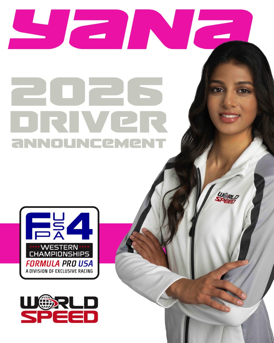 WorldSpeed's tweet image. DRIVER ANNOUNCEMENT: The road to the F1 Academy just got a serious new contender. World Speed Motorsports has officially signed Yana Kapoor for a full Formula 4 season and comprehensive Career Development Program for 2026.

Read the story here:
conta.cc/44gmns8