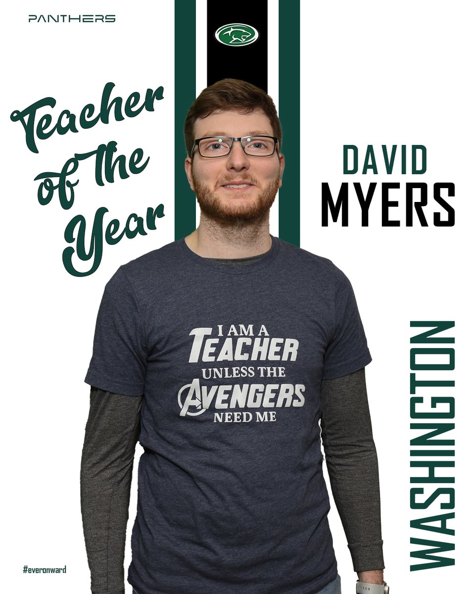 WHS is proud to recognize David Myers as our 2025-2026 Teacher of the year! Mr. Myers Co-Teaches 11th and 12th English and has been at WHS 7 years. Congratulations Mr. Myers, we proud to have you here at WHS. #everonward #PantherPride <a href="/SouthBendCSC/">South Bend Schools</a>
