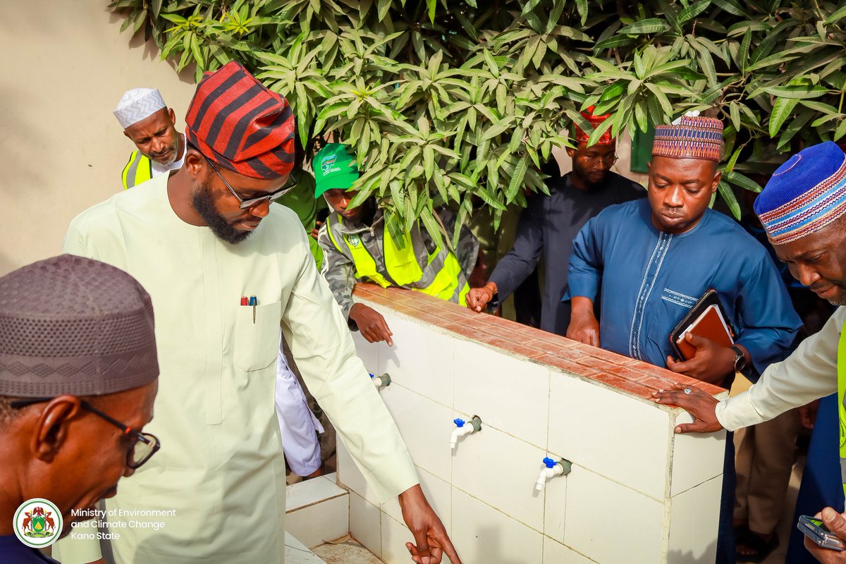 DahirMHashim's tweet photo. Hospitals remain among the institutions most impacted by water stress driven by climate change. This challenge affects sanitation, hygiene, and the overall quality of healthcare delivery. In response, His Excellency, the Executive Governor of Kano State, Alhaji Abba Kabir Yusuf, directed the provision of solar-powered boreholes across major hospitals in the State to strengthen water security and improve service conditions.

Today, I undertook an inspection of these ongoing interventions at Sheikh Muhammad Jiddah General Hospital; Kano State Hospital Management Board; Sir Muhammadu Sunusi Specialist Hospital; Gezawa General Hospital; and Minjibir General Hospital. The visit was to assess progress, verify quality, and ensure that each installation aligns with the required standards set by the Ministry.

As part of the process, water samples from all borehole points were submitted to the Kano State Pollution Control Laboratory. The laboratory conducted comprehensive quality and purity analyses, and the results confirmed that the water meets acceptable standards for human consumption. This underscores the State Government’s commitment to ensuring safe and reliable water supply within our healthcare facilities.

I urge all benefiting institutions to maintain these facilities diligently to guarantee their long-term sustainability. I also call on public and private borehole drillers to adopt water-quality testing through our laboratory services to safeguard the health and wellbeing of residents across the State.

Dr. Dahiru M. Hashim
Honourable Commissioner for Environment and Climate Change
Kano State.