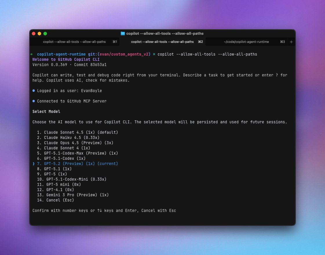 GPT 5.2 is now available in the Copilot CLI.

And wow, that model list is starting to get long!
