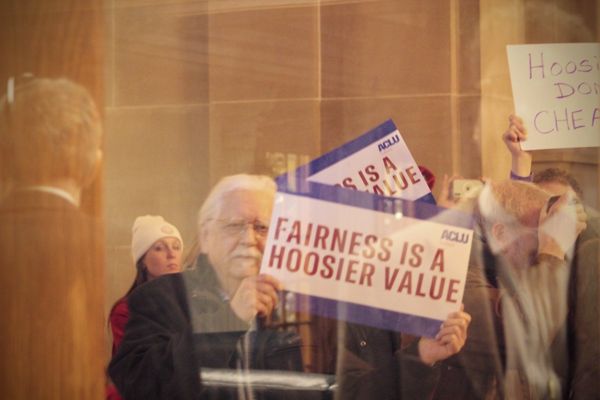 Seen through the Senate window. #redistricting