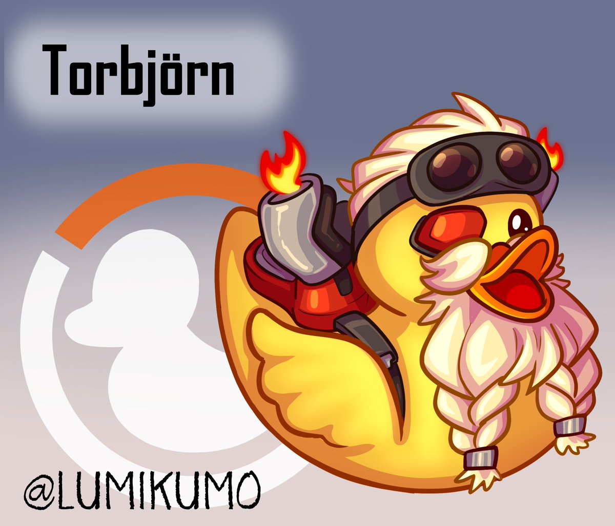 this project is so cute I'm so happy I got to be a part of it 🥰 I drew this silly little Torb❤️ #Overwatch2fanart