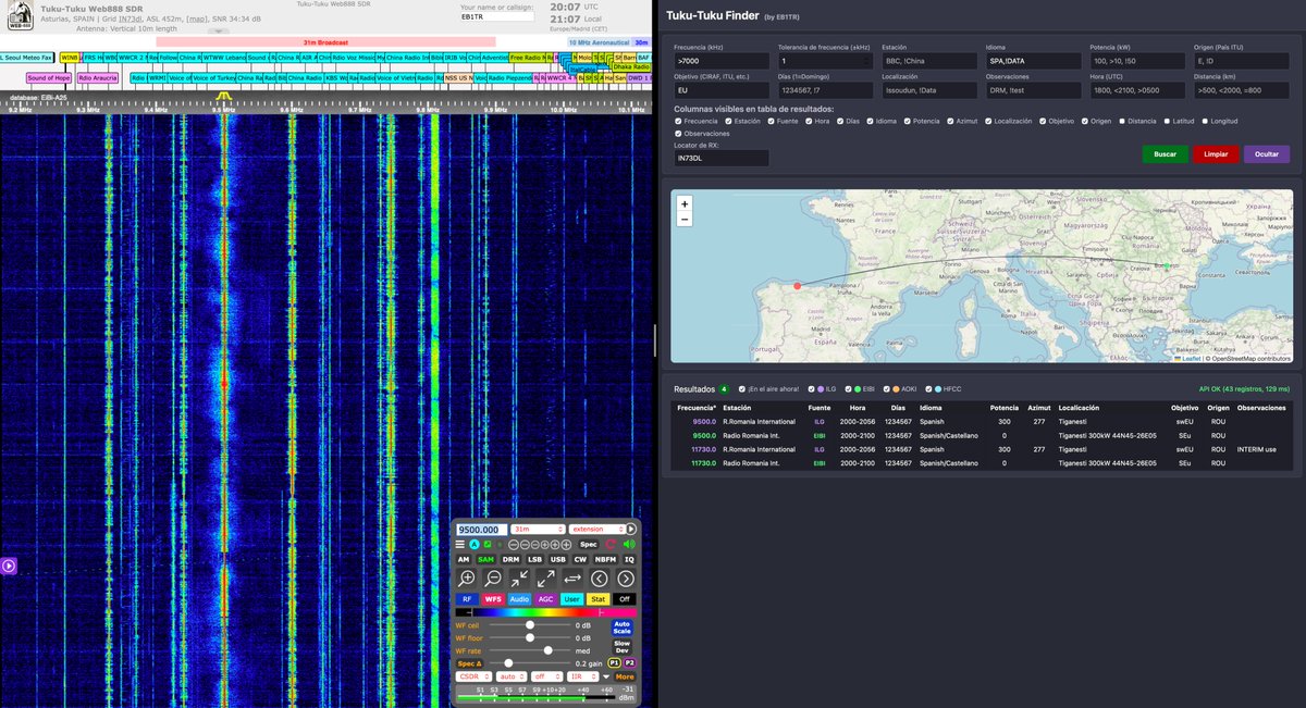 eb1tr's tweet photo. Noticias de Rumania 🇷🇴, Europa 🇪🇺 y el mundo 🗺️ a través de #radio Rumania Internacional, en 9500kHz.

#Radioaficion #HamRadio #AmateurRadio #Radioescucha #SWL #OndaCorta #ShortWave #Web888 #WebSDR #TukuSDR https://t.co/i3dOyR3ieU
