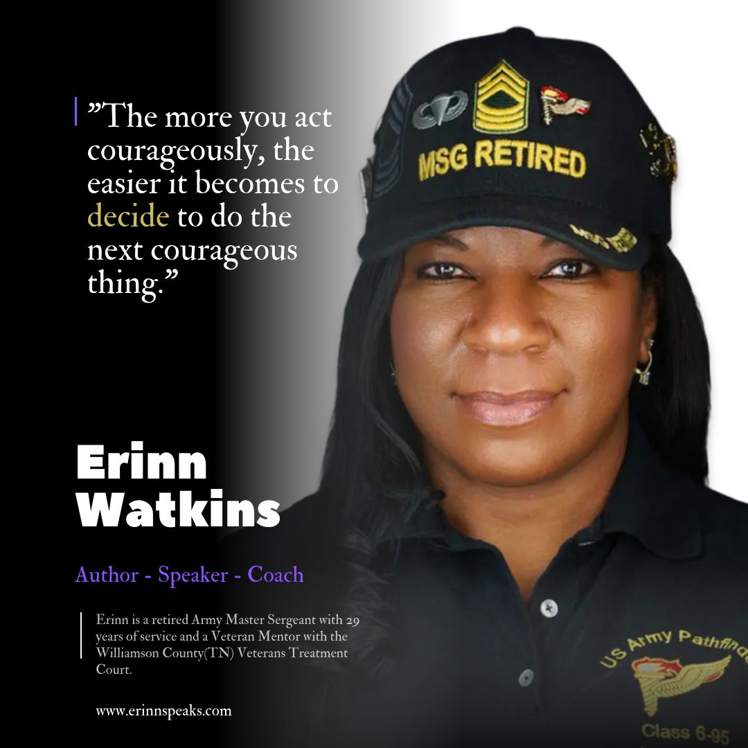 "The more you act courageously, the easier it becomes to decide to do the next courageous thing."

29 yr retired Army MSG and author of:

PathfYnder: How I Use Personal Courage and Emotional Control to Face Fear, Build Success and Get What I Want
a.co/d/4bzeFBk