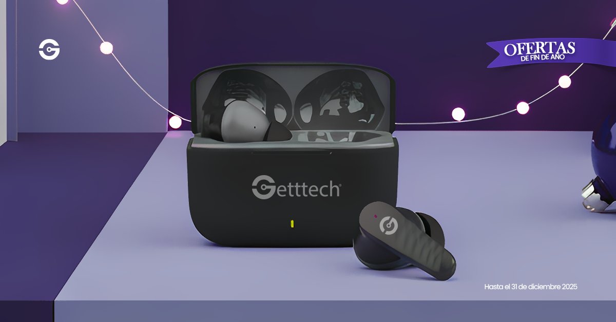 Propósito 2026: silencio total para concentrarte. 🎯
Los GETTTECH ANC te aíslan del ruido y te dejan entrar en modo enfoque.
💜 Cancelación activa de ruido
💜 Estuche USB-C
💜 Audio Hi-Fi + hasta 32 hrs de uso

Disponible en getttech.mx
#Getttech #AudioInalambrico